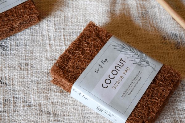 use coconut scrub pads for an eco friendly Diwali 